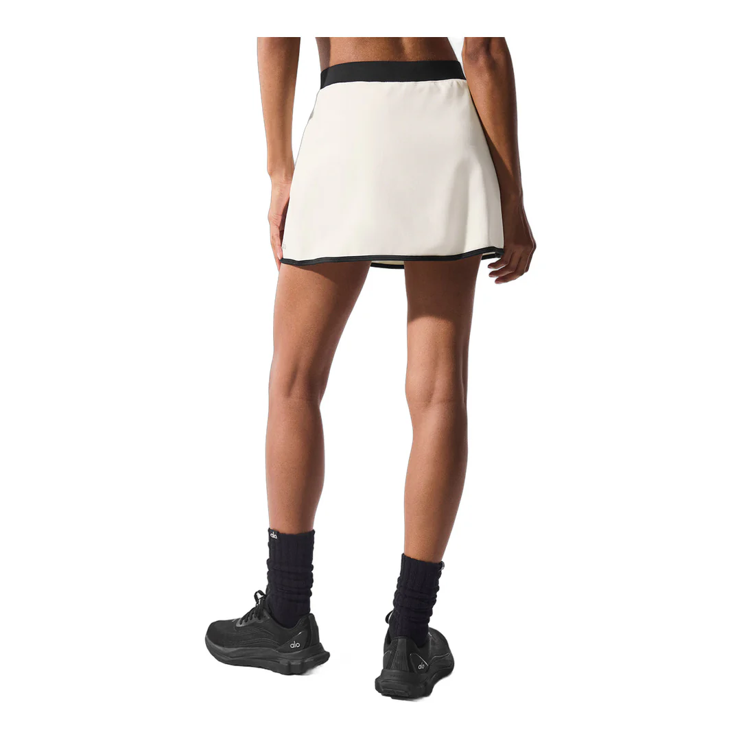 alo Airbrush Streamlined Skirt - Ivory/Black - Image 3