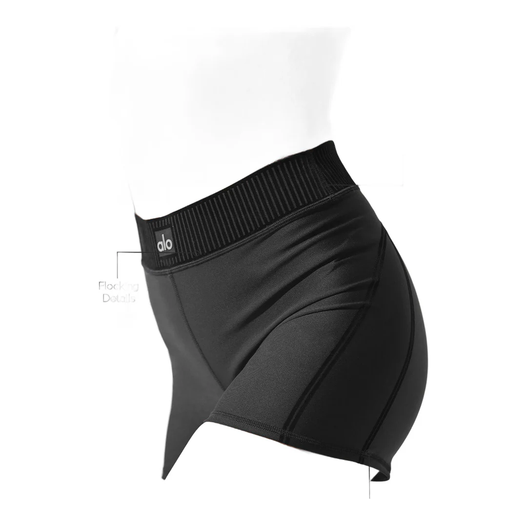 alo Airlift High-Waist Line Up Short - Black - Image 2