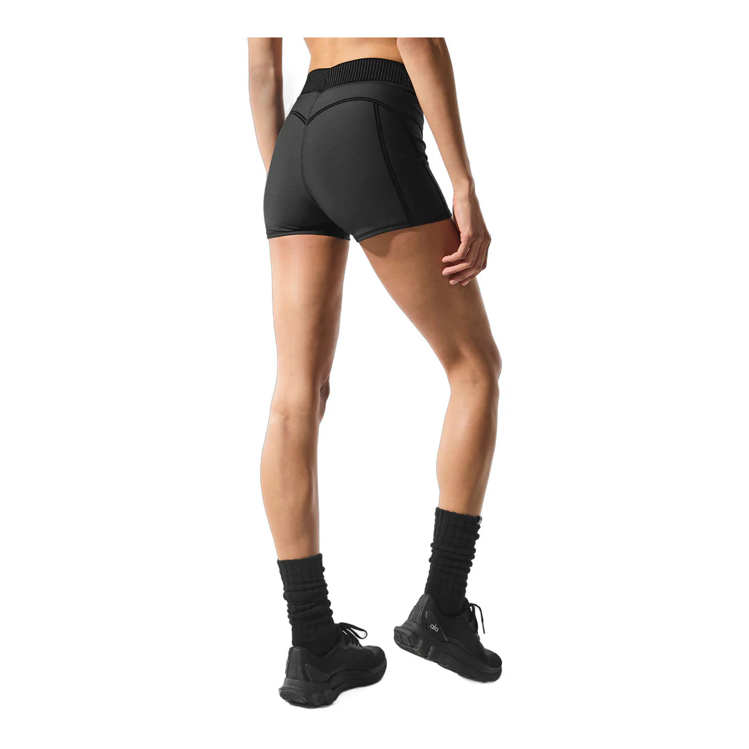 alo Airlift High-Waist Line Up Short - Black - Image 3