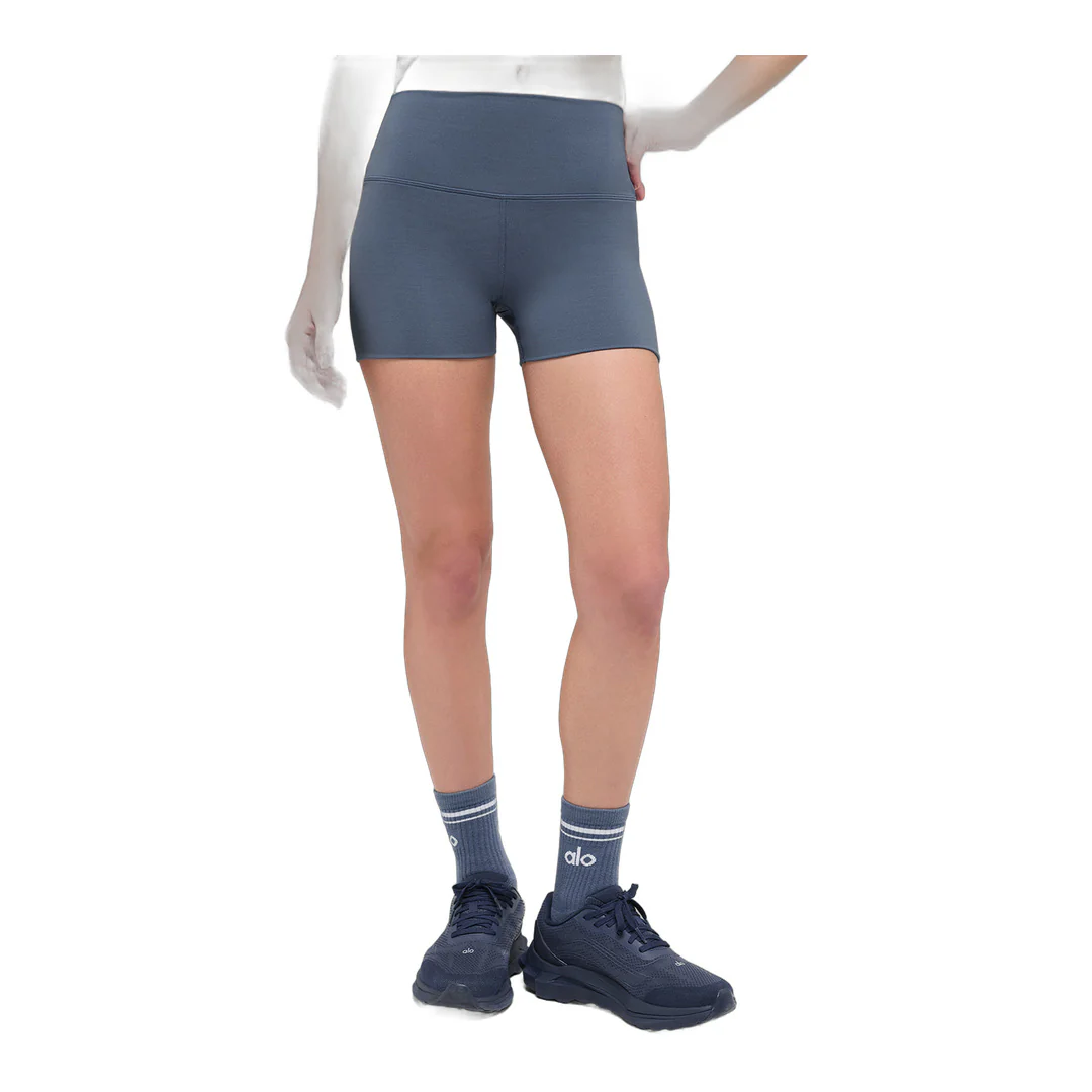 alo 3" ALO Softsculpt High-Waist Precision Short - Bluestone - Image 3