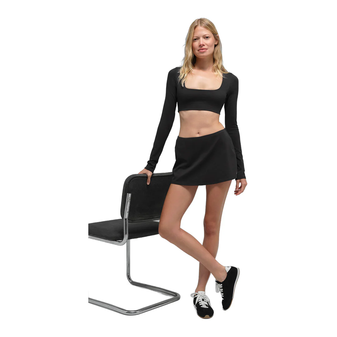 alo ALO Softsculpt Precision Mini Skirt - Black - Image 5
