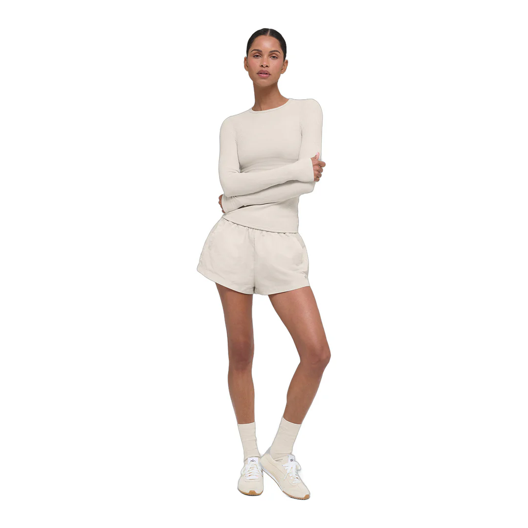 alo High-Waist Socialite Short - Bone - Image 3