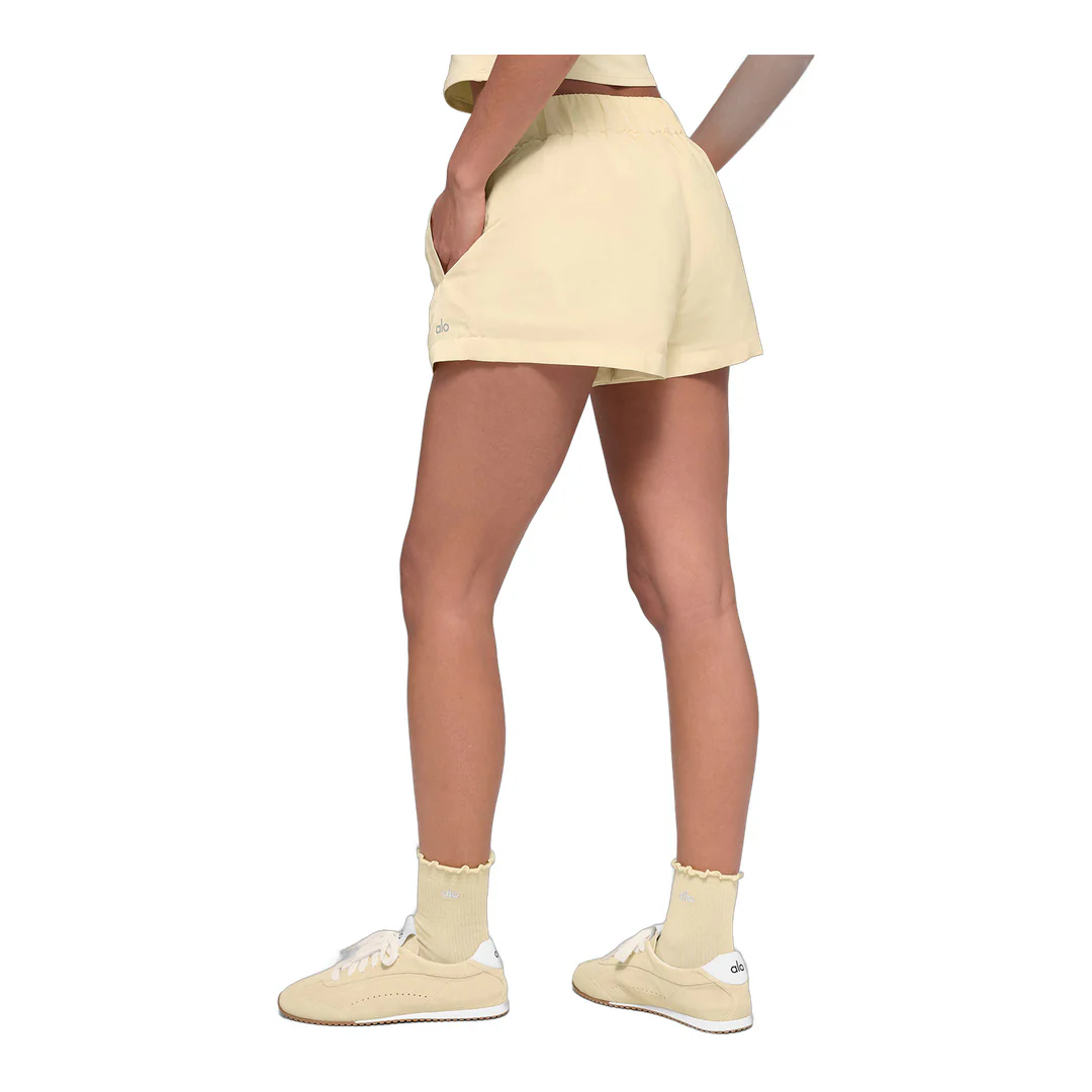 alo High-Waist Socialite Short - Candlelight Yellow - Image 4