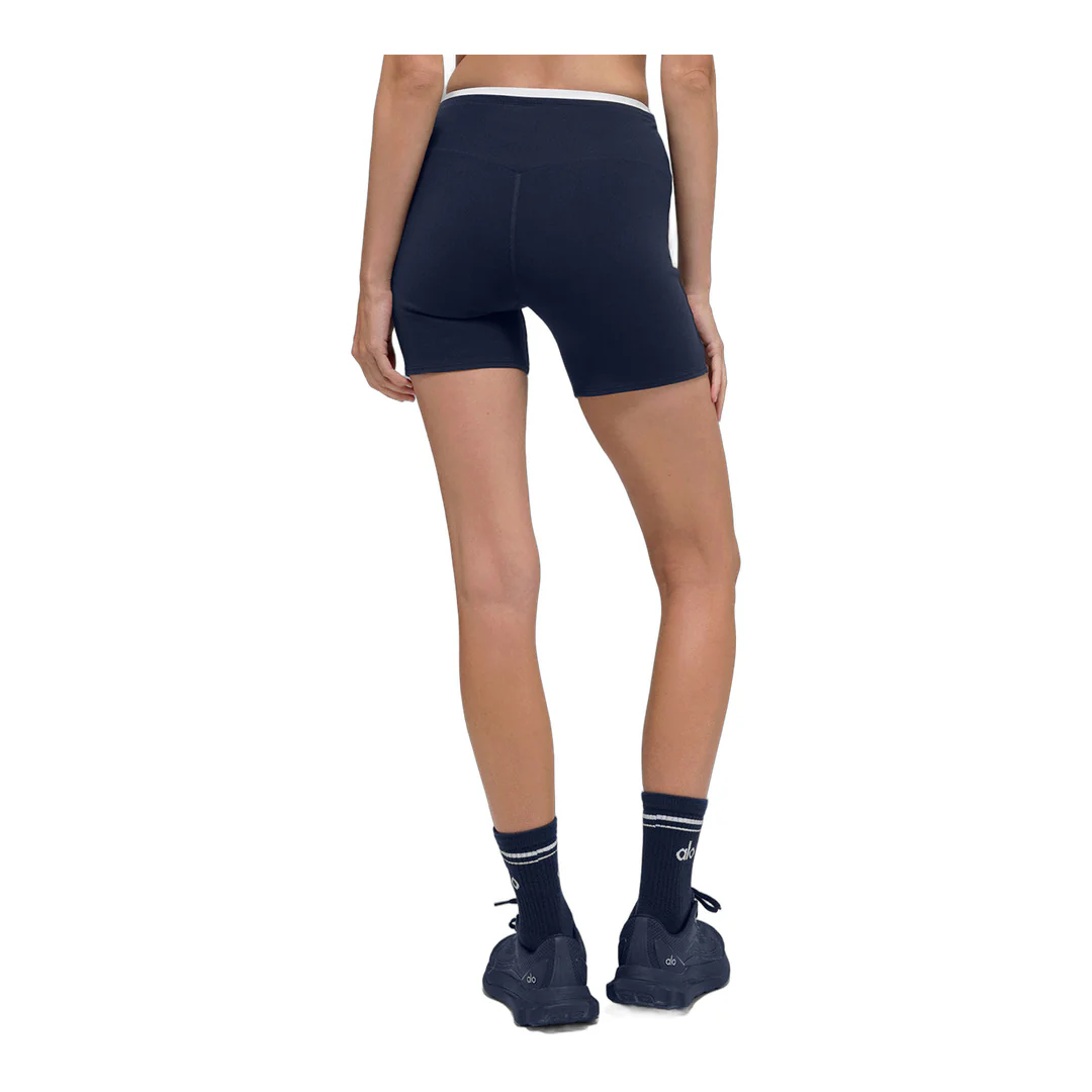 alo 5" Airbrush Double Up Short - Navy/White - Image 4