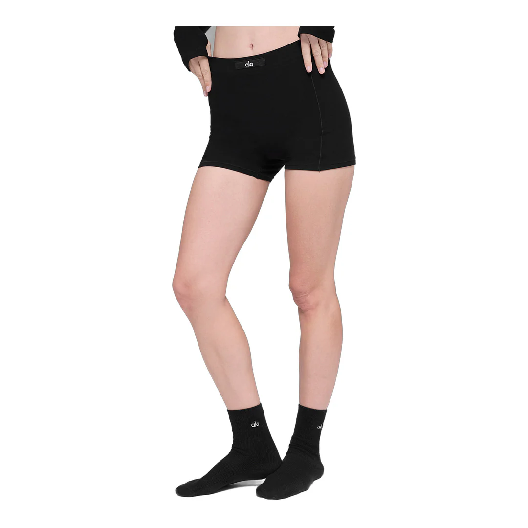 alo Alosoft Sincere Micro Short - Black - Image 3