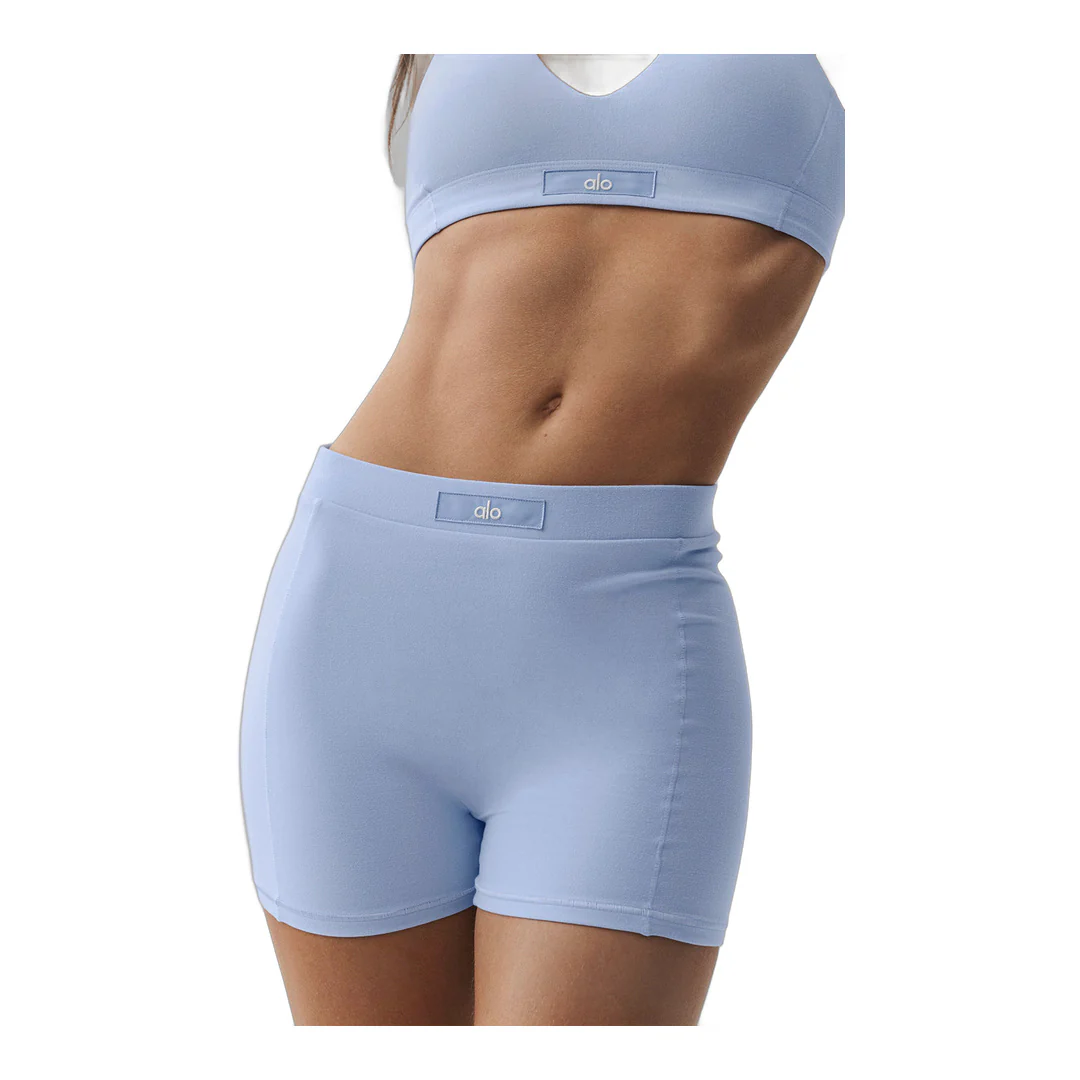 alo Alosoft Sincere Micro Short - Light Provence Blue - Image 3