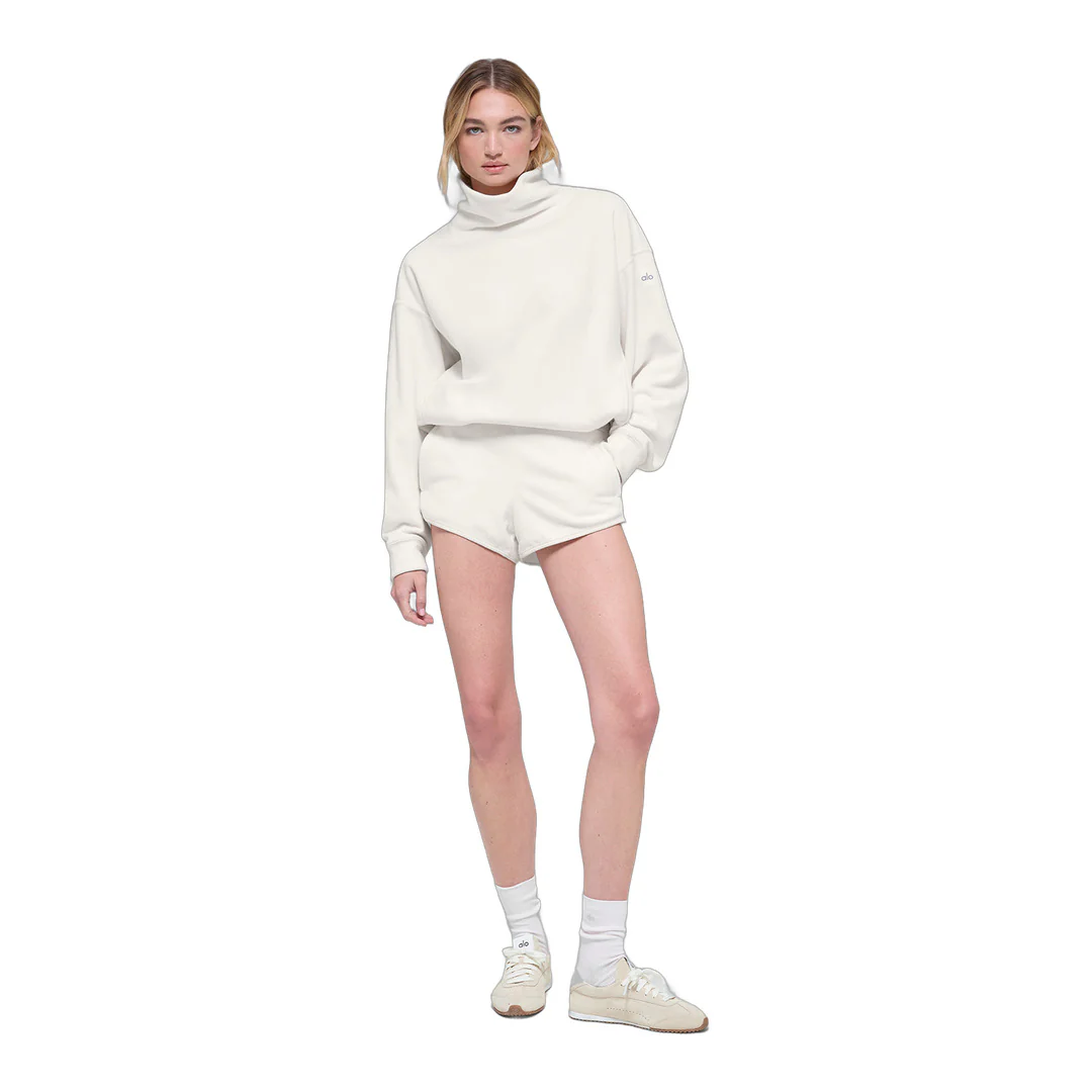 alo Polar Fleece Retreat Short - Ivory - Image 5