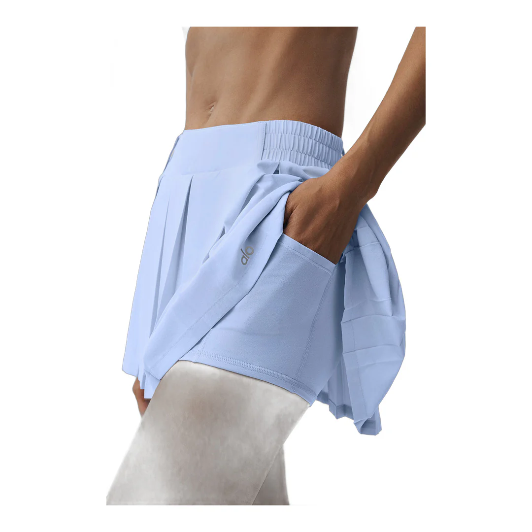 alo Rally Tennis Skirt - Light Provence Blue - Image 2