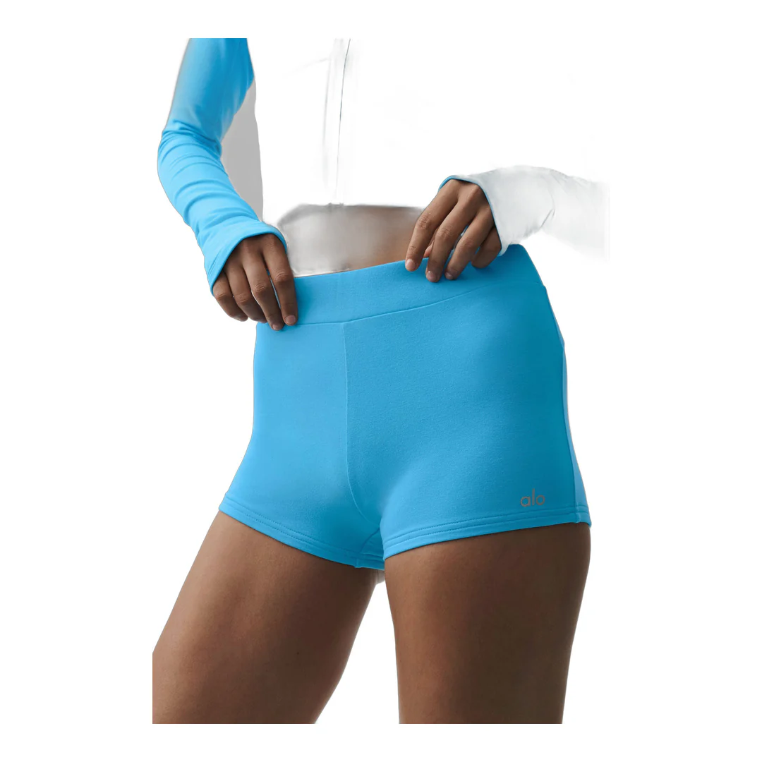 alo Sway My Way Micro Short - Azure Blue - Image 3