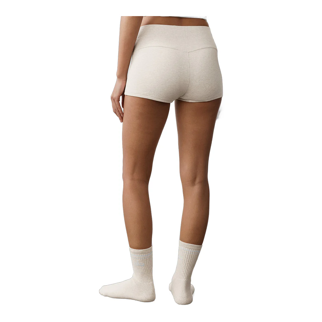 alo Sway My Way Micro Short - Oatmeal Heather - Image 4