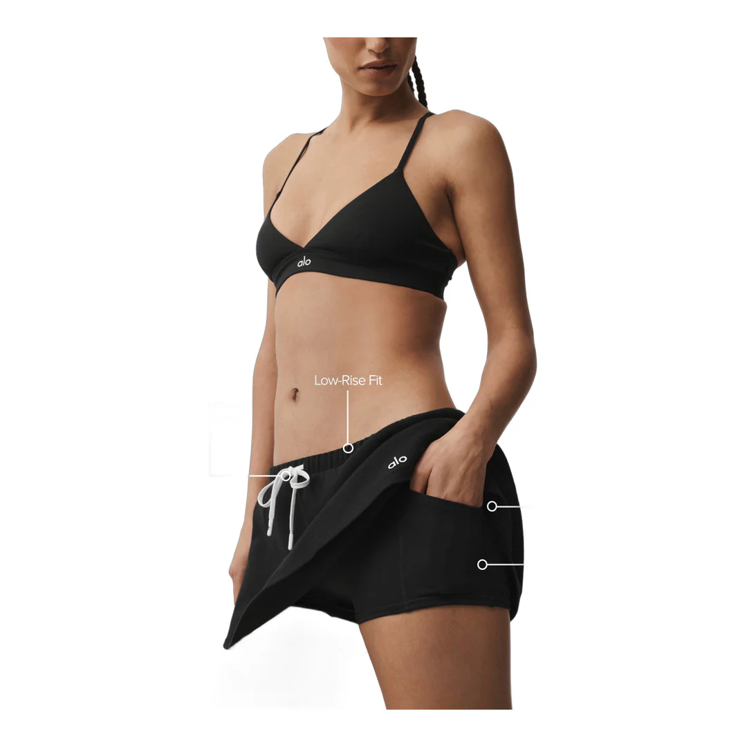 alo Low-Rise Fan Favorite Micro Skirt - Black - Image 2