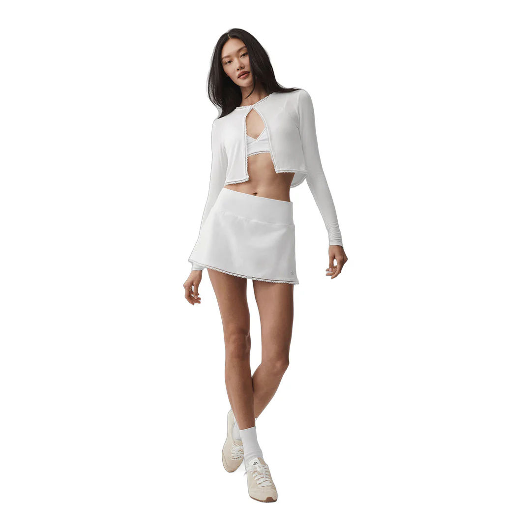 alo Alosoft Affection Tennis Skirt - White - Image 5