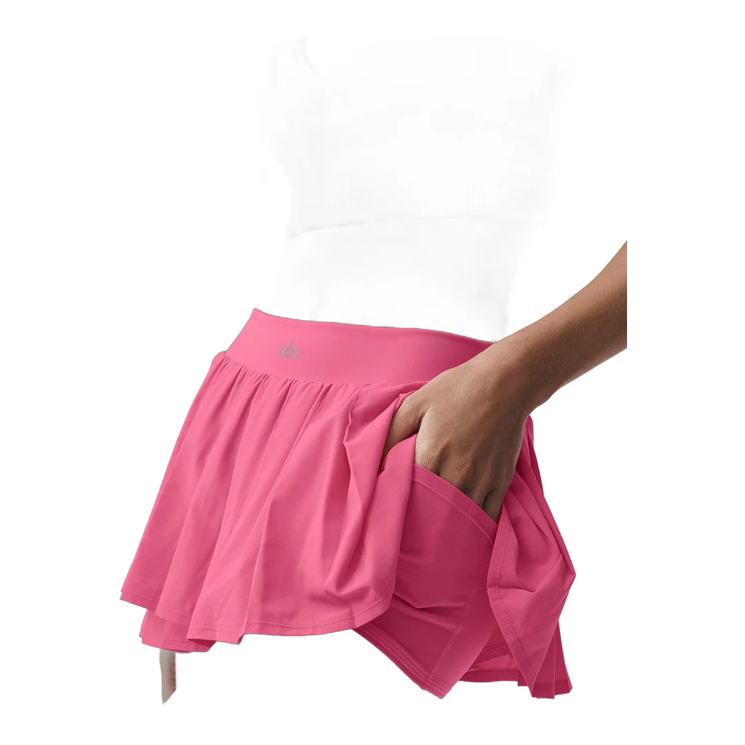 alo Double Or Nothing Tennis Skirt - Paradise Pink - Image 2