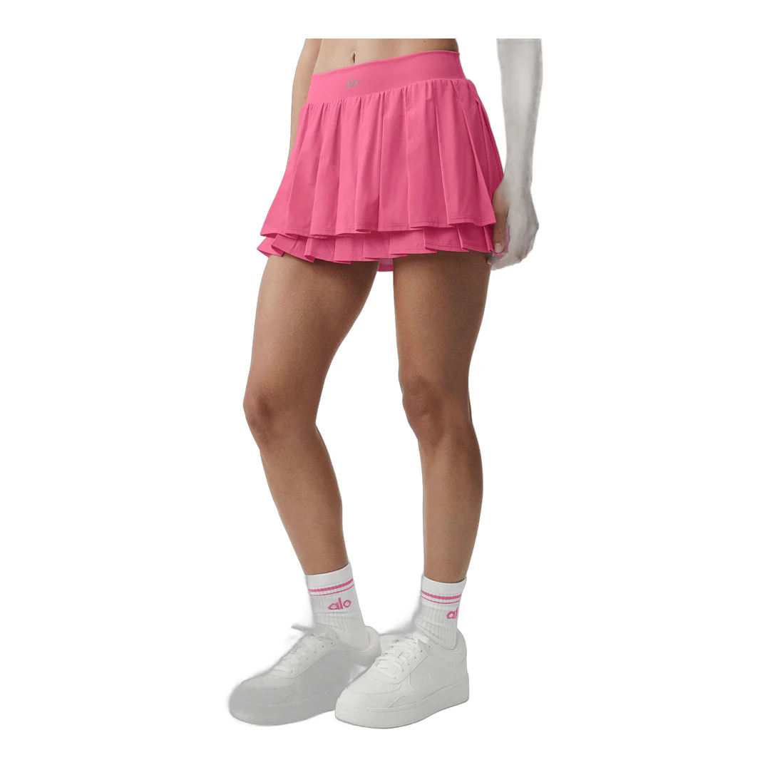 alo Double Or Nothing Tennis Skirt - Paradise Pink - Image 3