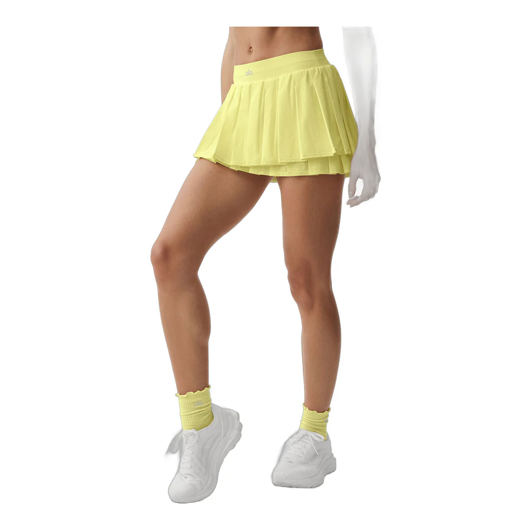 alo Double Or Nothing Tennis Skirt - Sunshine - Image 3