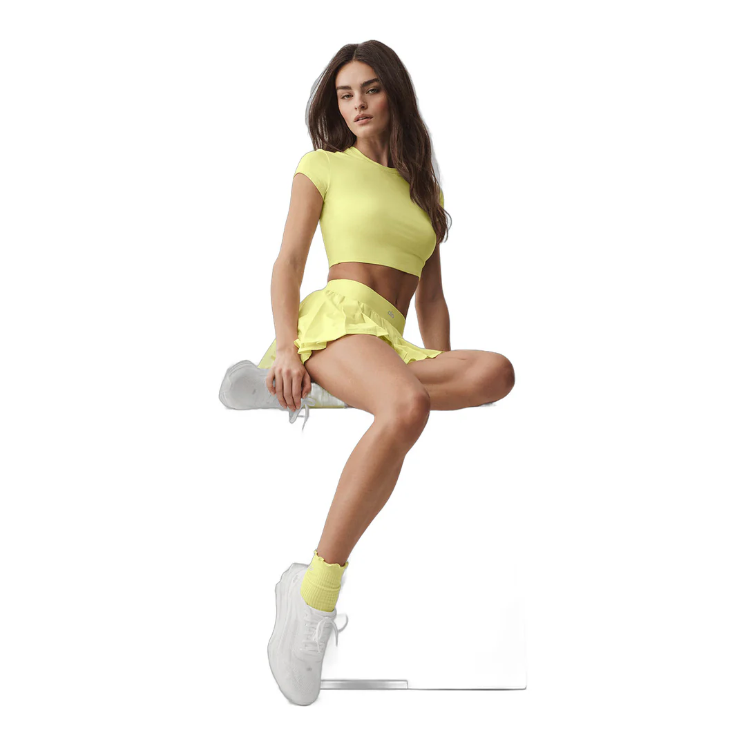 alo Double Or Nothing Tennis Skirt - Sunshine - Image 5