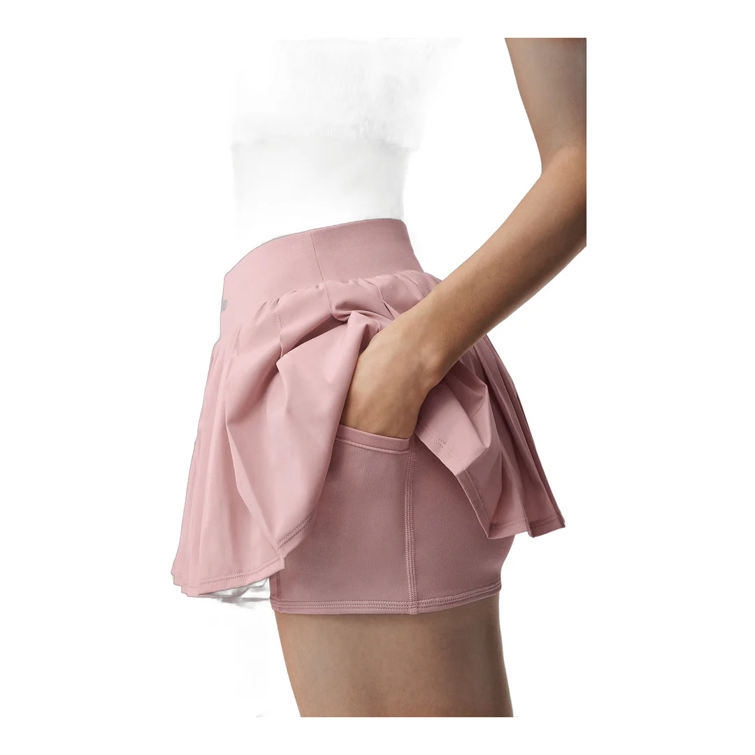 alo Double Or Nothing Tennis Skirt - Vintage Pink - Image 2