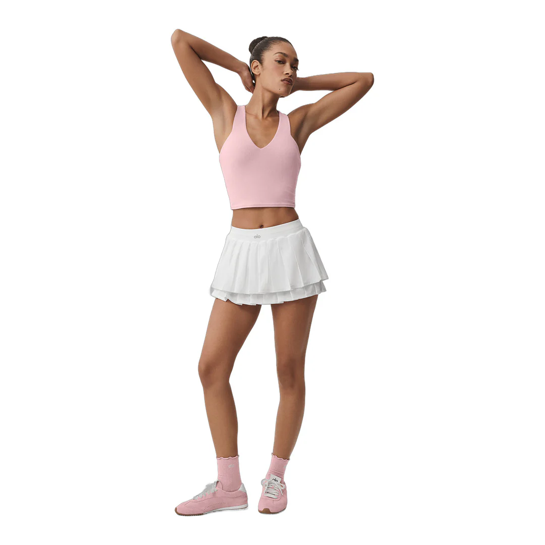 alo Double Or Nothing Tennis Skirt - White - Image 7