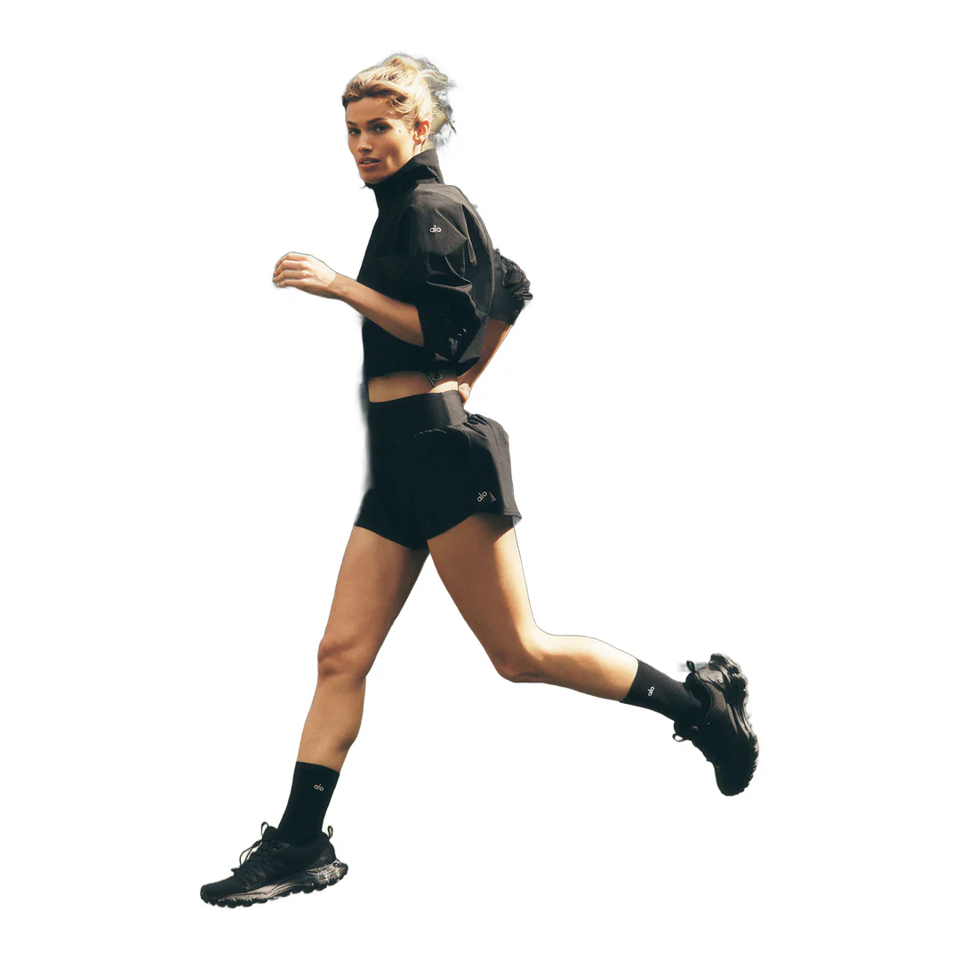 alo Victory Running Short - Black