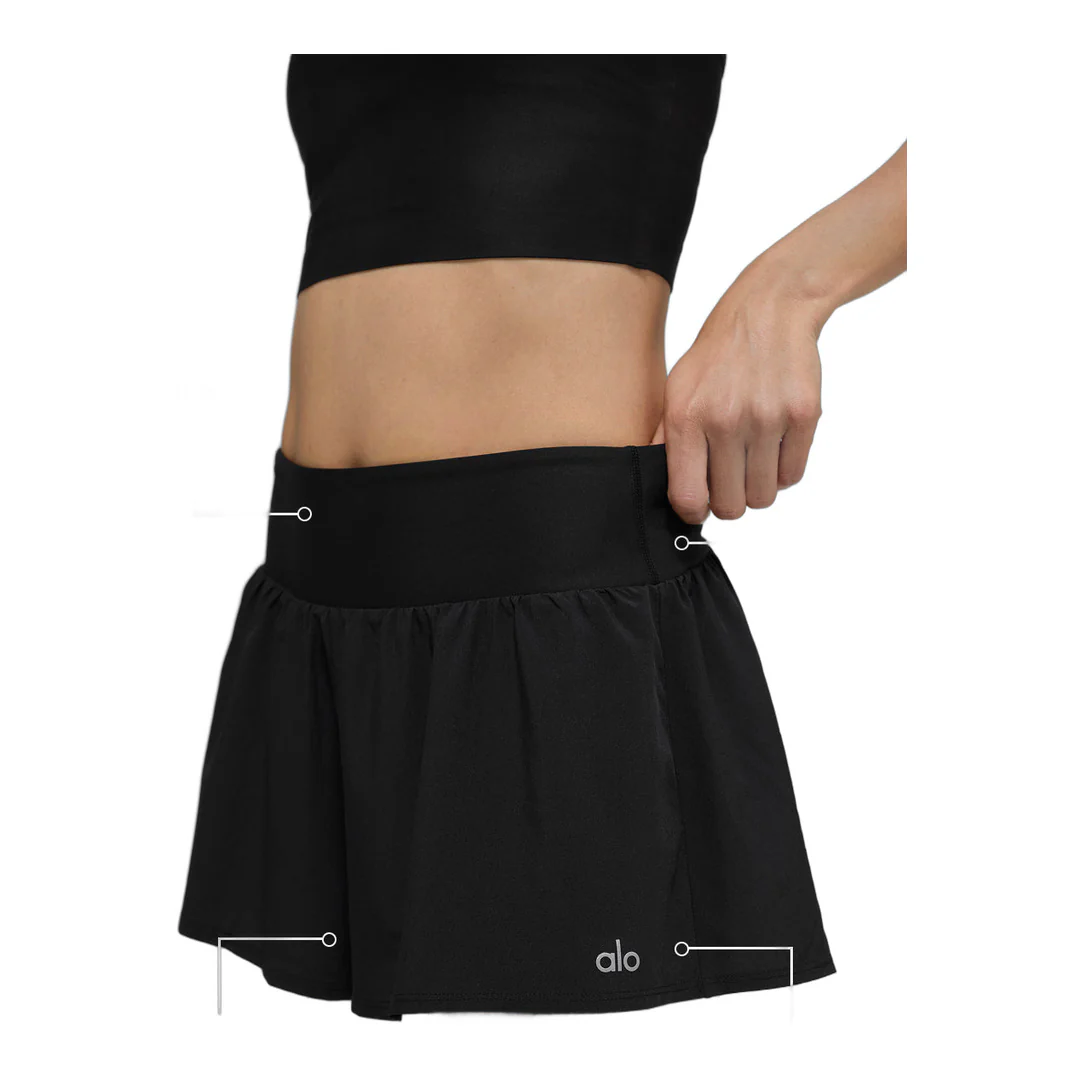alo Victory Running Short - Black - Image 2