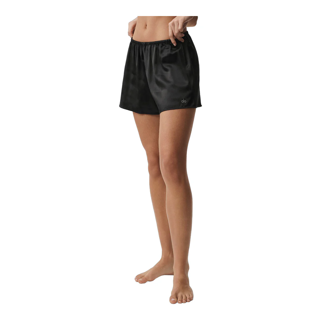 alo Silk Luminous Short - Black - Image 2