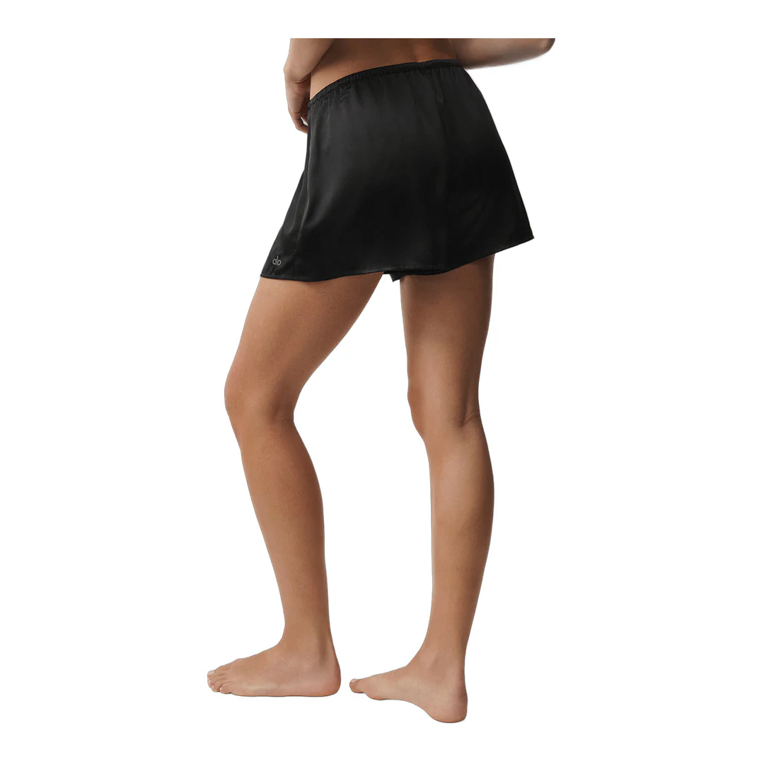 alo Silk Luminous Short - Black - Image 4
