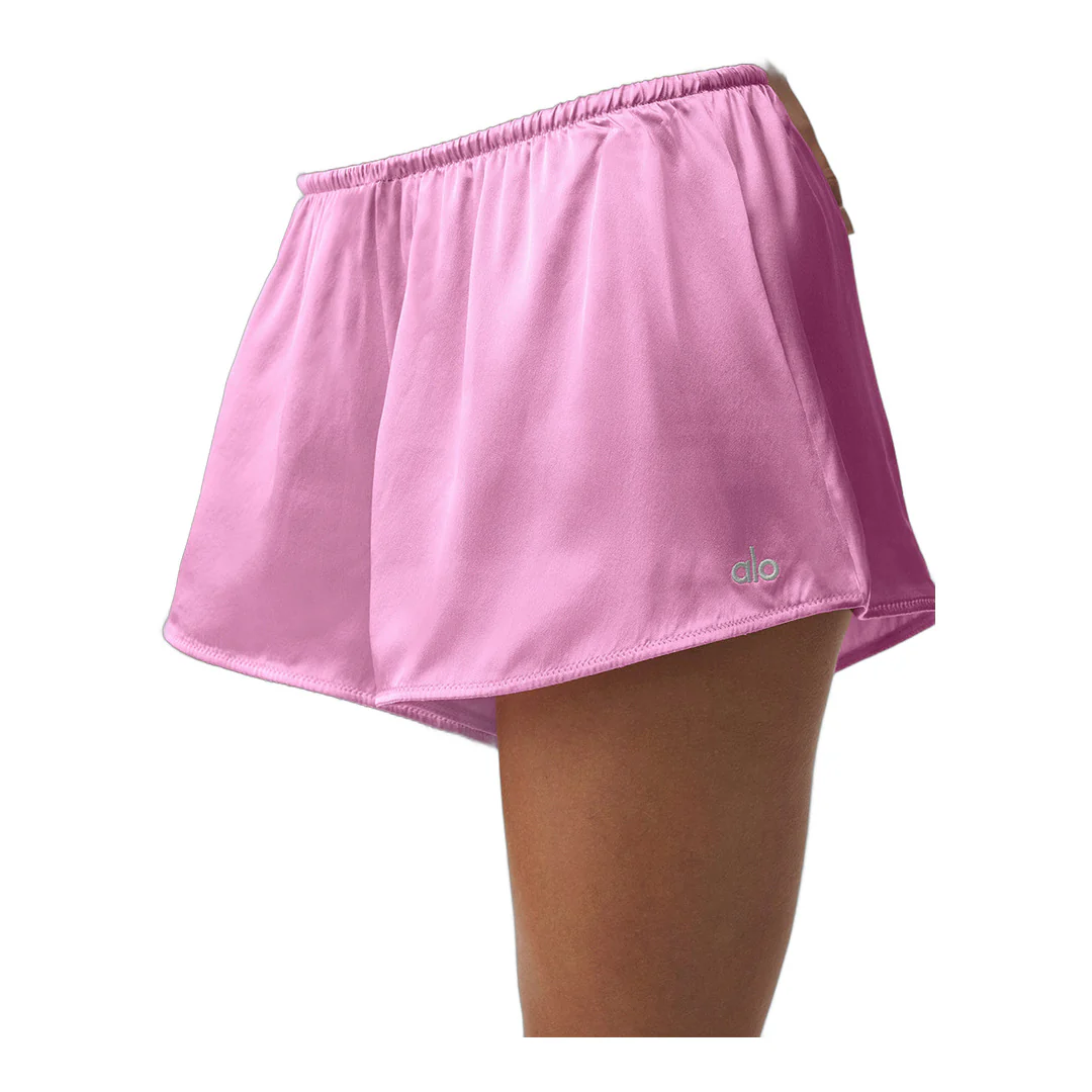 alo Silk Luminous Short - Candy Heart Pink - Image 2