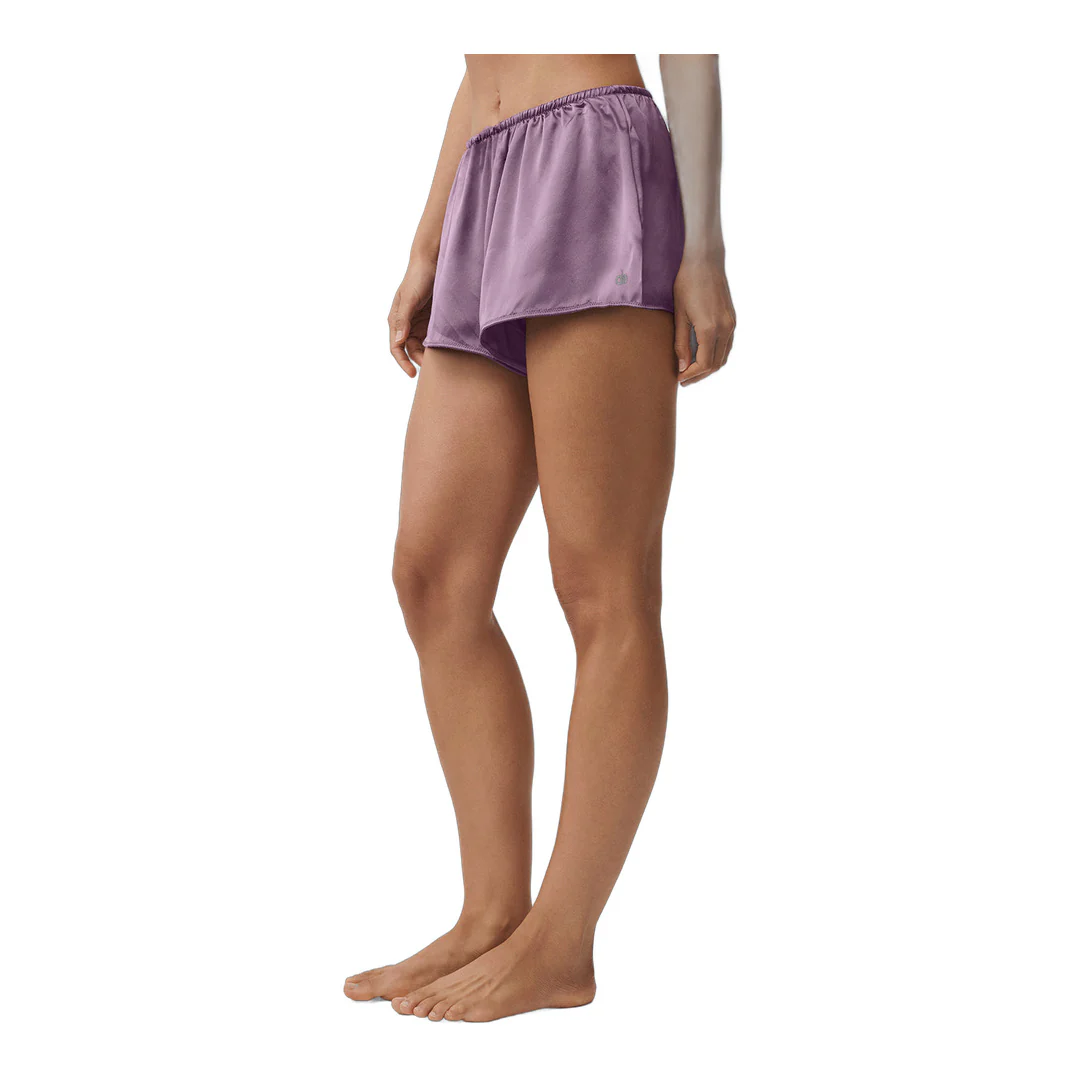 alo Silk Luminous Short - Plum Kiss - Image 3