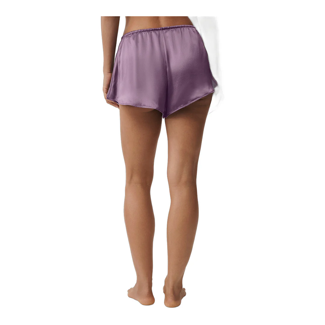 alo Silk Luminous Short - Plum Kiss - Image 4