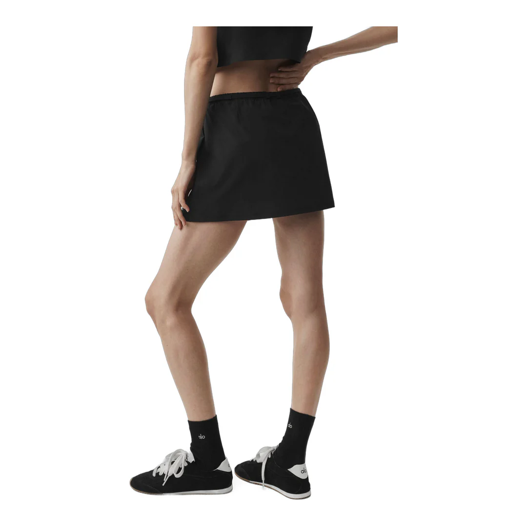 alo Connection Mini Skirt - Black - Image 4