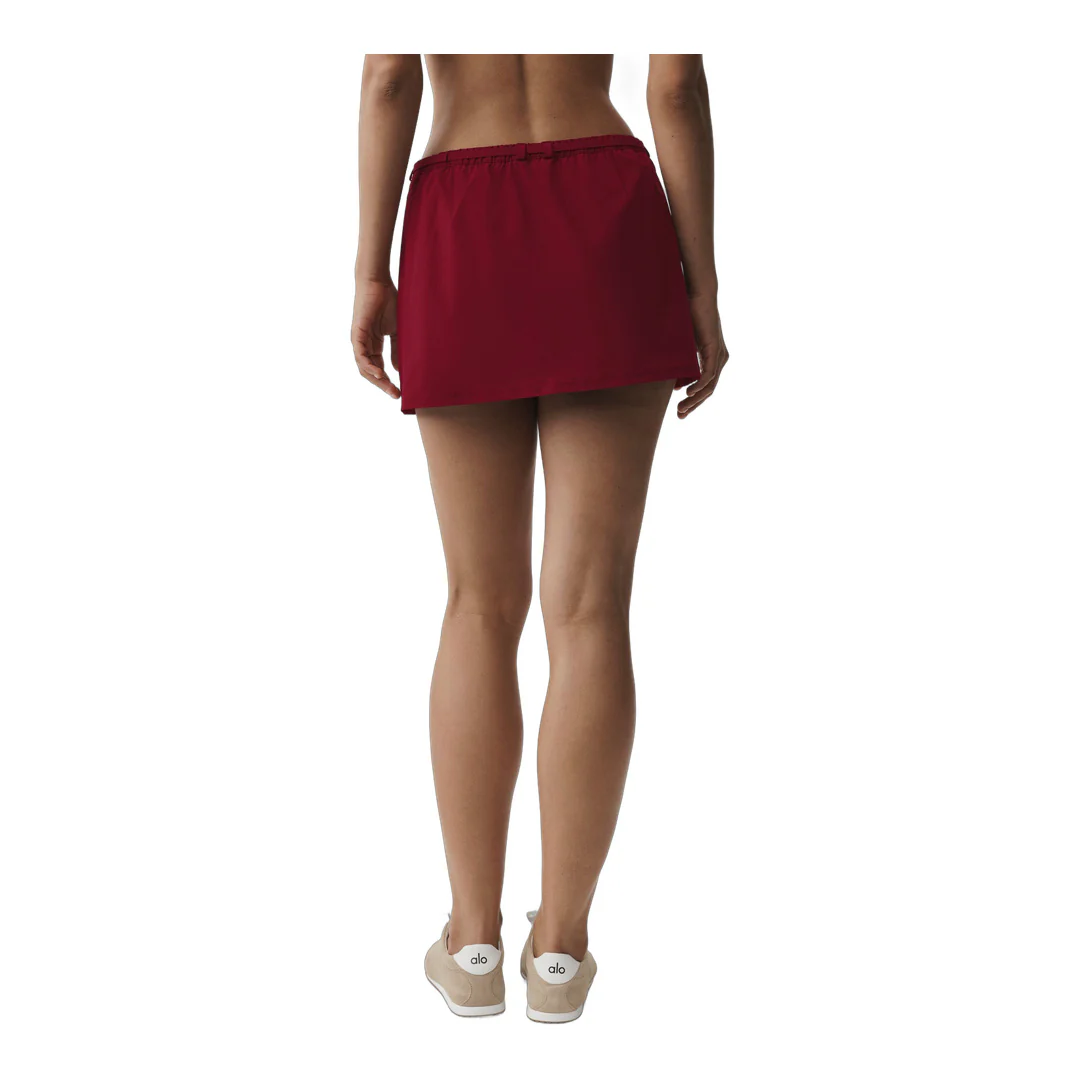 alo Connection Mini Skirt - Summer Romance Red - Image 4