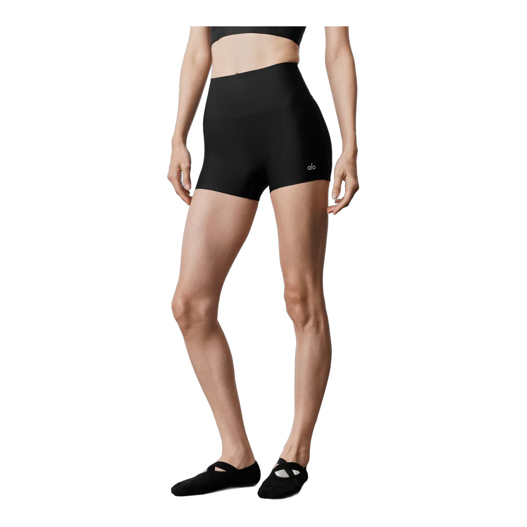 alo 3" Airlift High-Waist Sleek Short - Black - Image 2