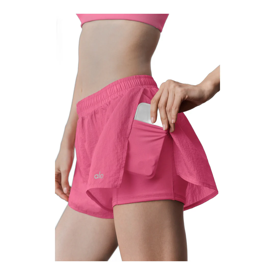 alo Mid-Rise Go Time Short - Paradise Pink - Image 4