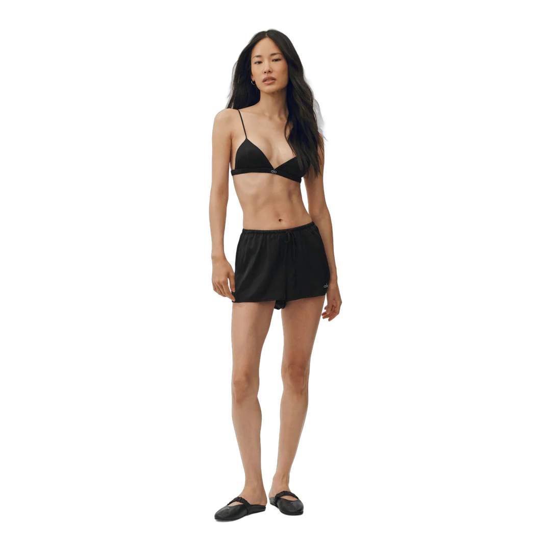 alo Silk Blend Radiance Short - Black - Image 4