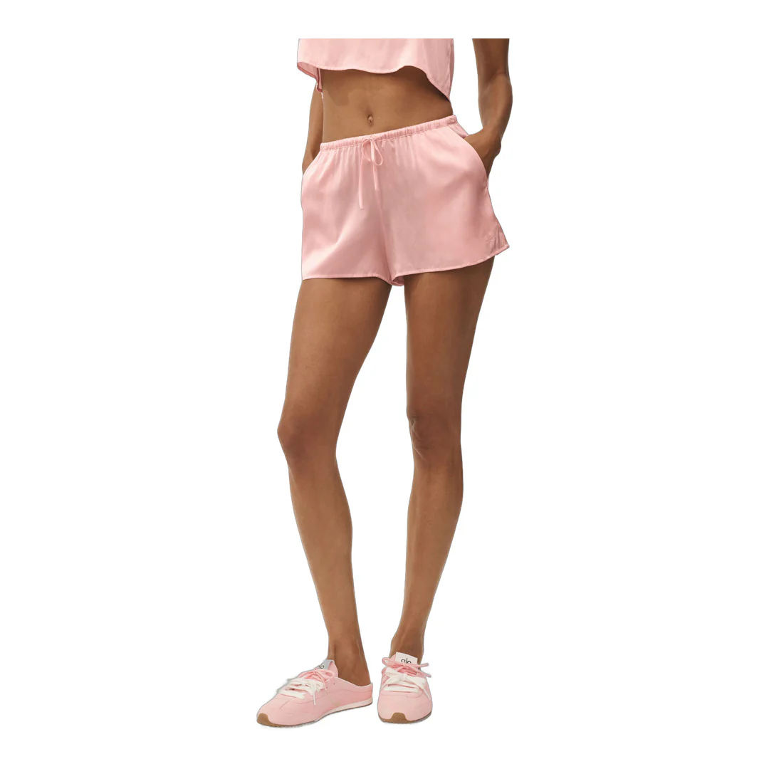 alo Silk Blend Radiance Short - Sundrenched Pink - Image 3