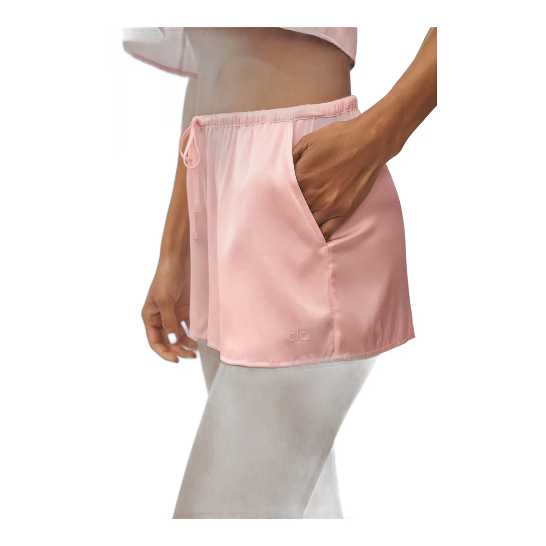 alo Silk Blend Radiance Short - Sundrenched Pink - Image 4