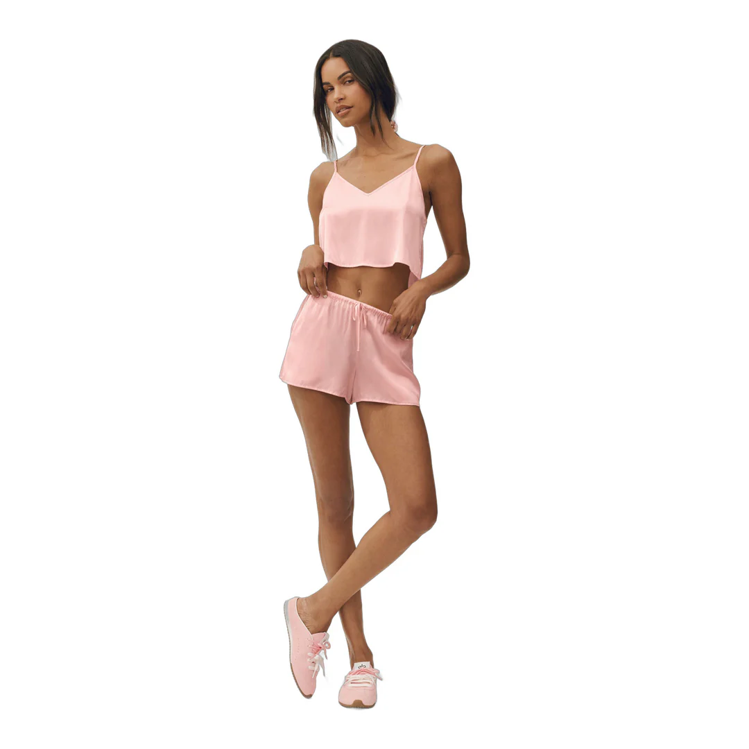 alo Silk Blend Radiance Short - Sundrenched Pink - Image 5