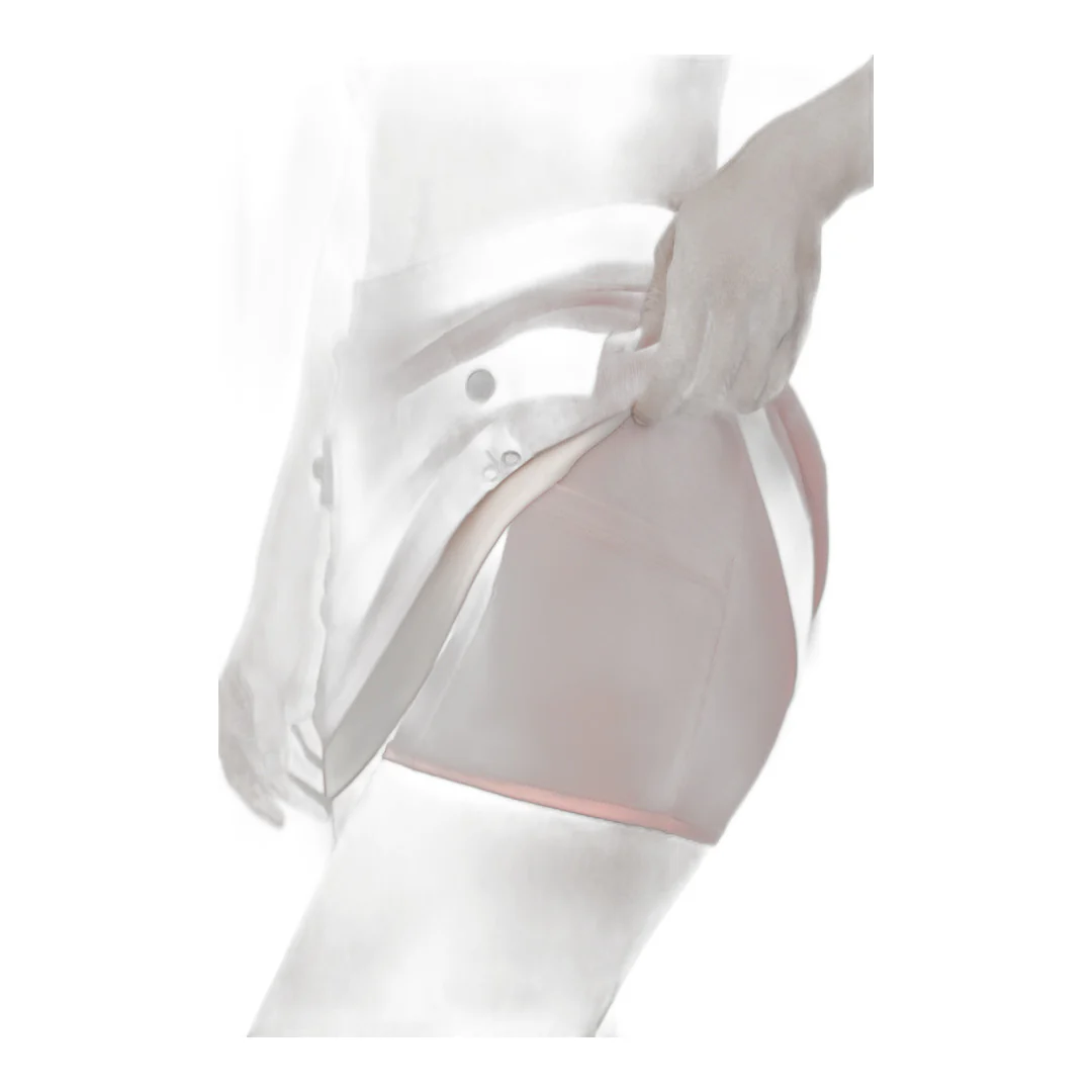 alo Cotton Cashmere High-Waist Capri Dream Skirt - Sundrenched Pink/White - Image 2
