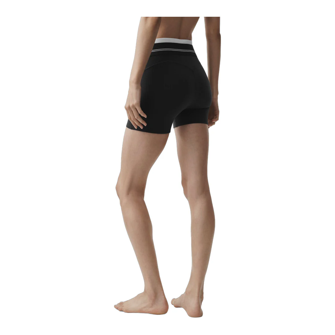 alo Airbrush High-Waist Better Together Short - Black/White - Image 3