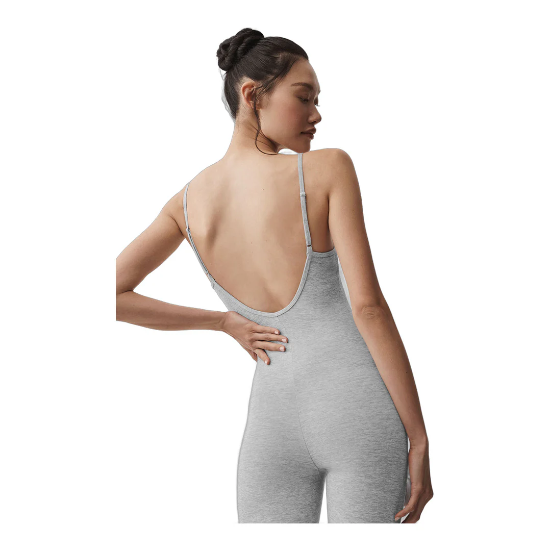 alo Alosoft One And Done Onesie - Athletic Heather Grey - Image 4