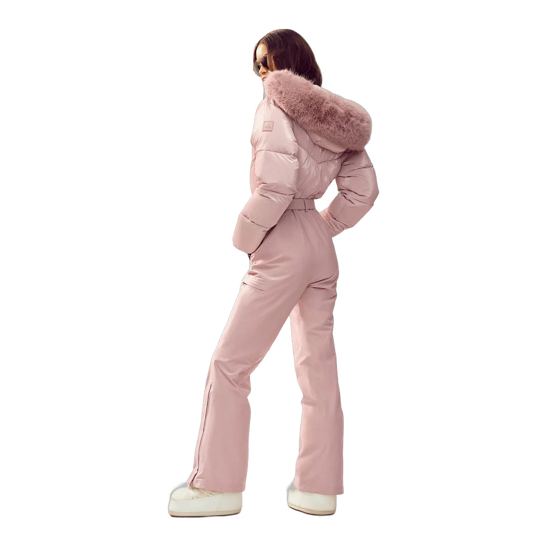 alo Polar Star Ski Suit - Pink Champagne - Image 2