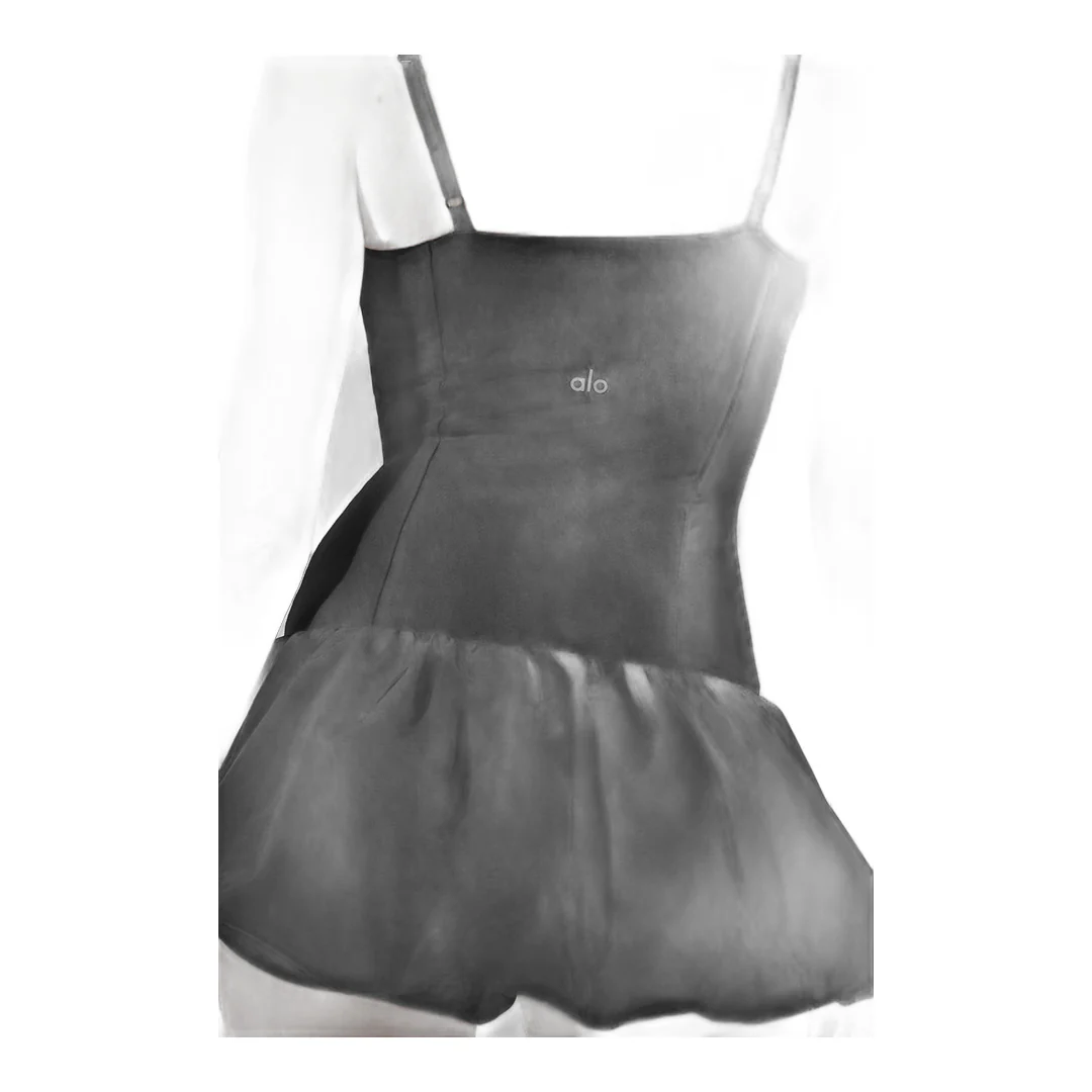 alo Airbrush Love Match Tennis Dress - Black - Image 5