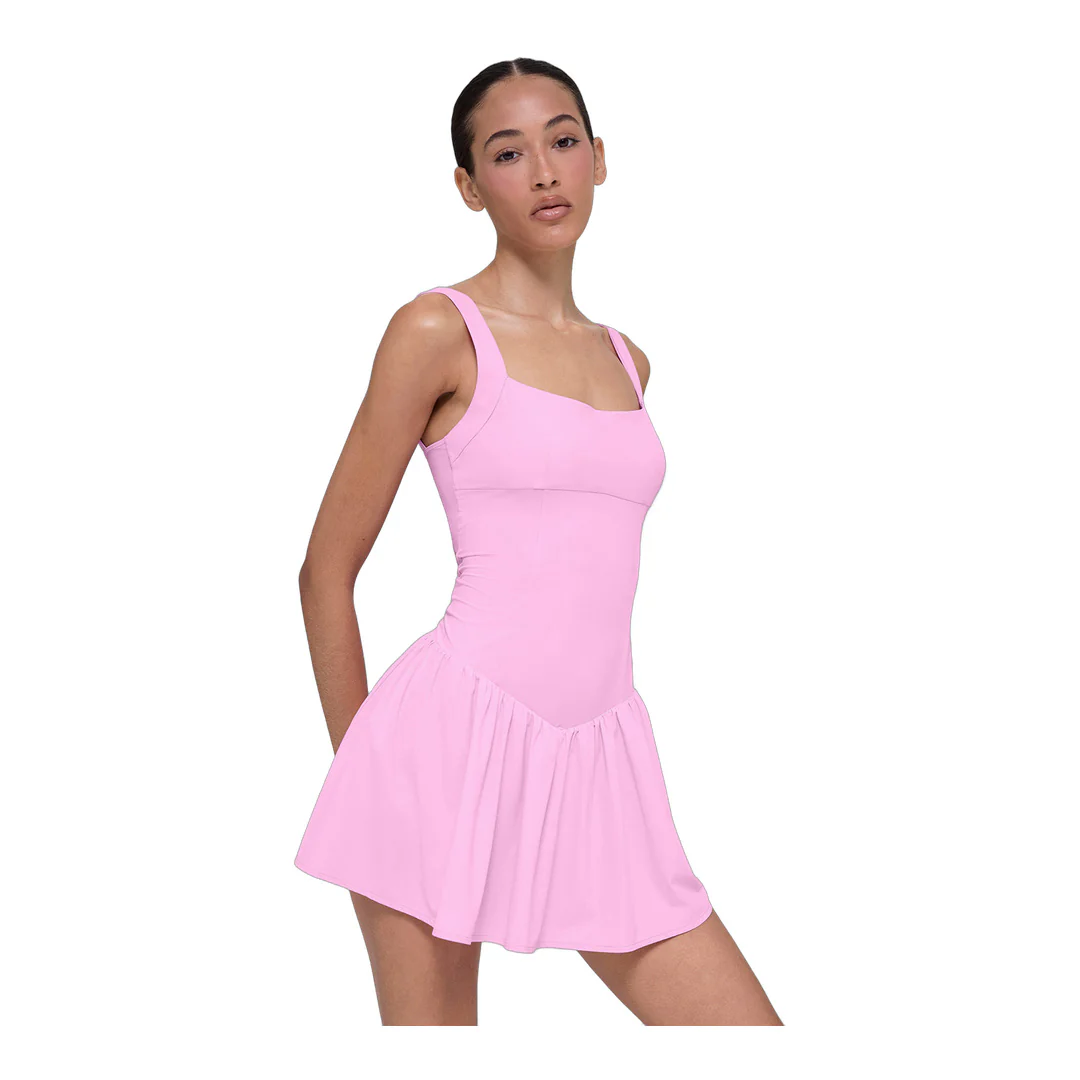 alo Alosoft Break Point Tennis Dress - Candy Heart Pink - Image 3