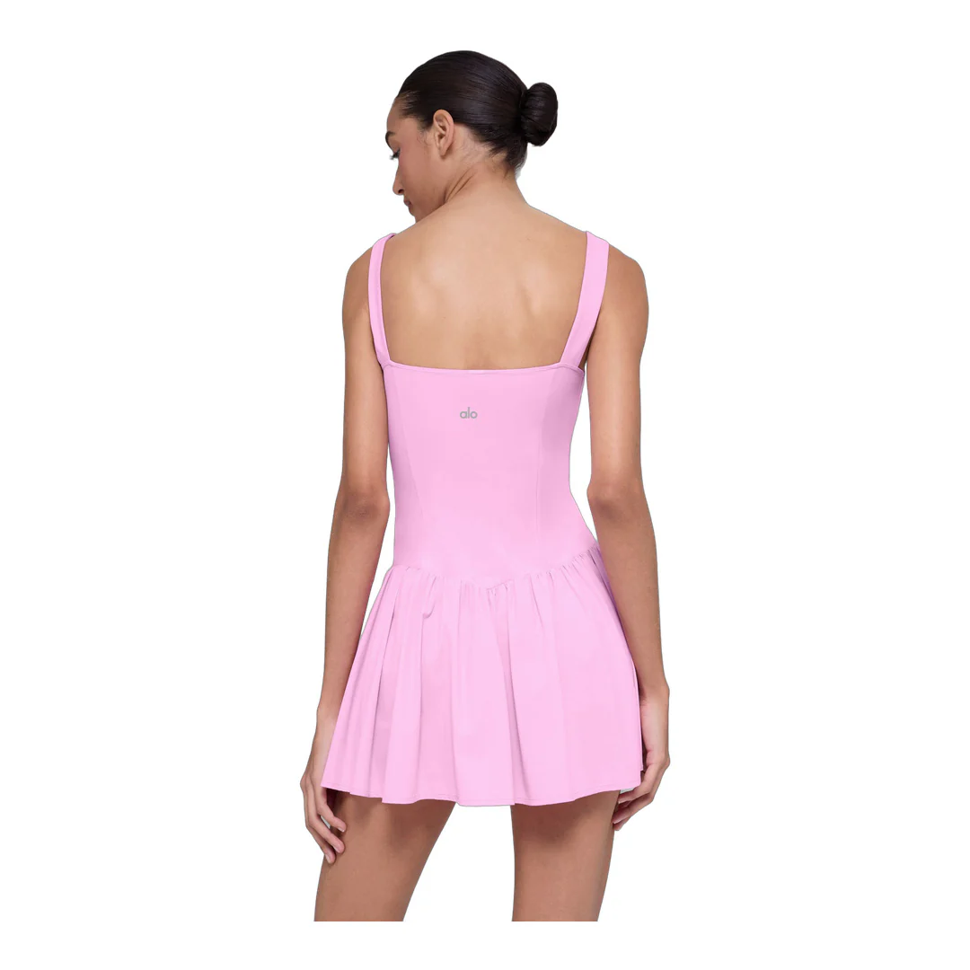 alo Alosoft Break Point Tennis Dress - Candy Heart Pink - Image 4