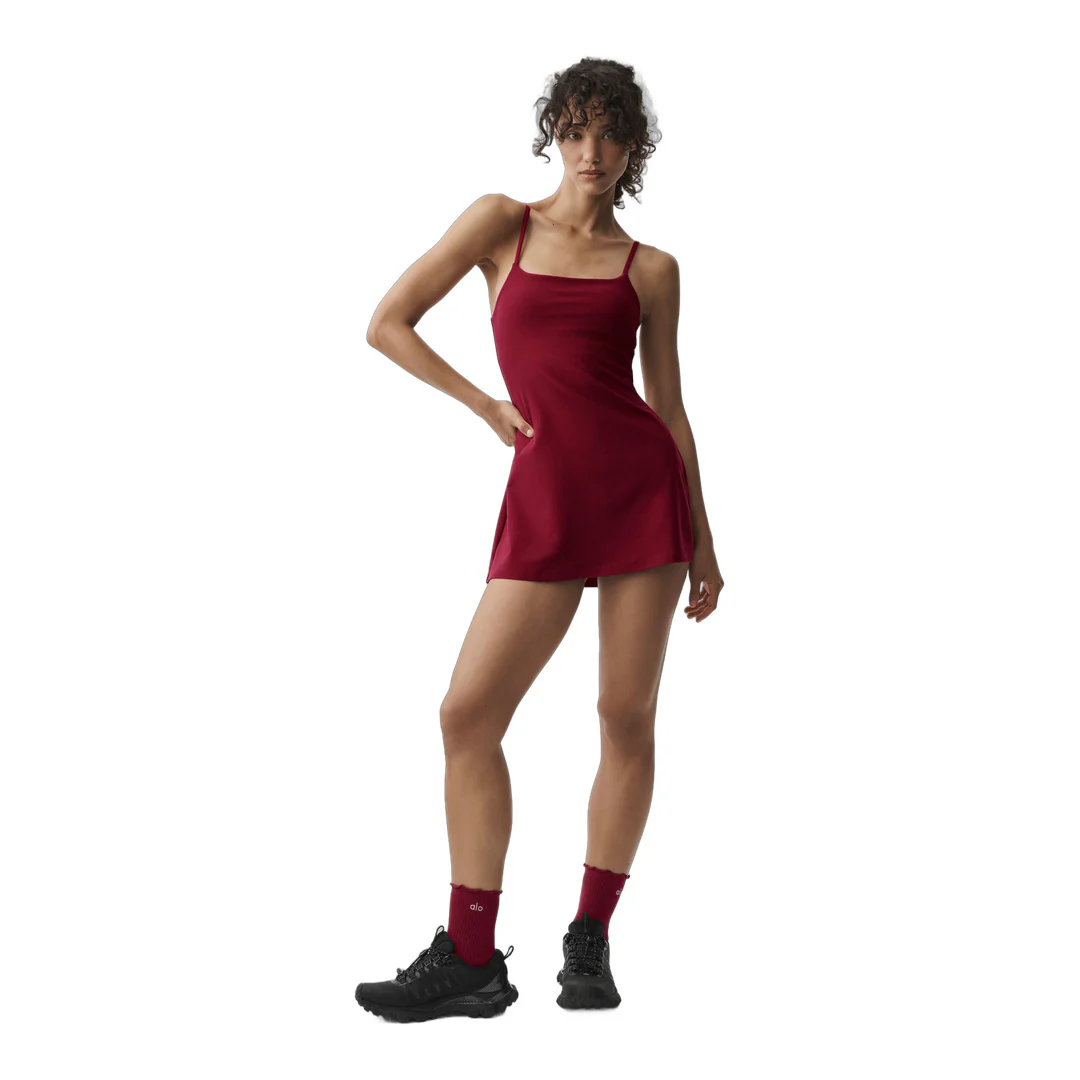 alo Alosoft Encore Tennis Dress - Summer Romance Red - Image 2