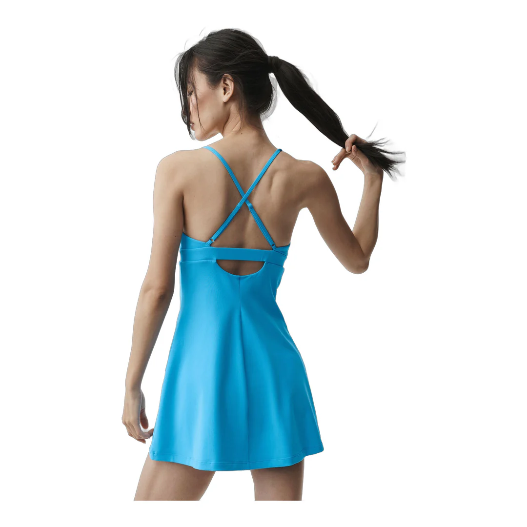 alo Airbrush Splendor Dress - Azure Blue - Image 4