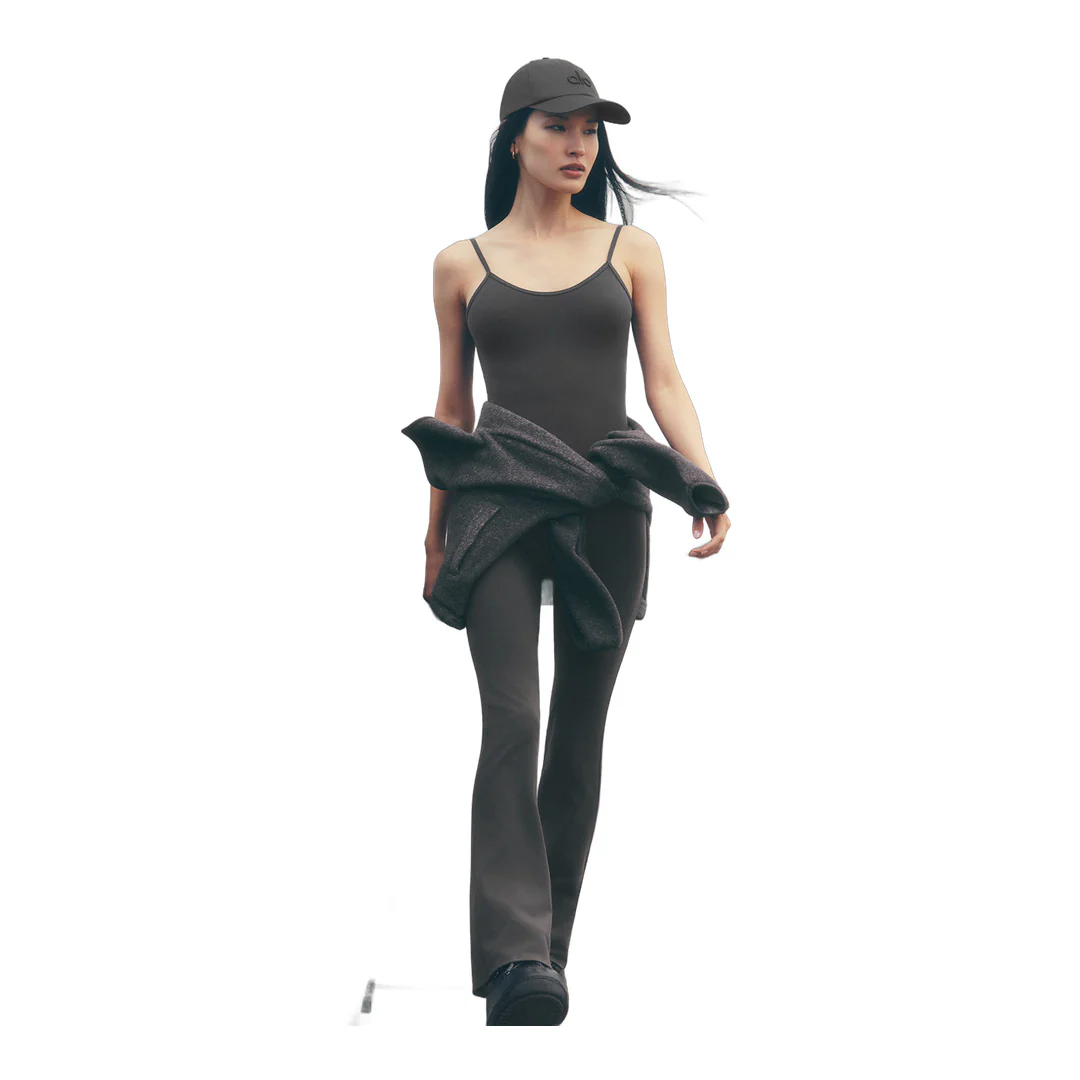 alo Airbrush Bootcut One And Done Onesie - Anthracite