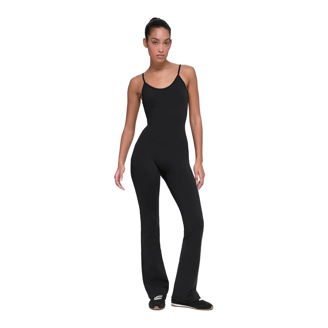 alo Airbrush Bootcut One And Done Onesie - Black - Image 3
