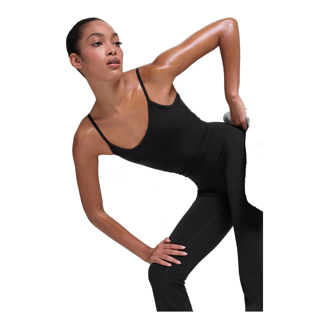 alo Airbrush Bootcut One And Done Onesie - Black - Image 4