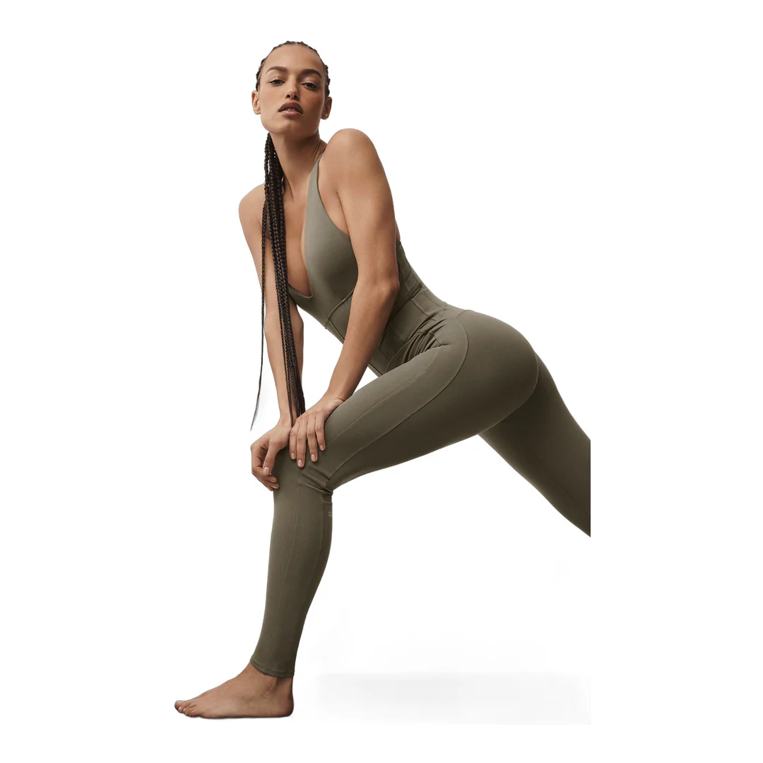 alo Airbrush Sparks Fly Corset Onesie - Olive Tree - Image 4